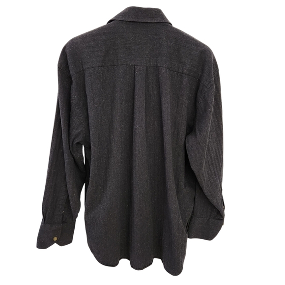 GEOFFREY BEENE men's button down long sleeve shirt gray 100% cotton XL - Picture 3 of 12